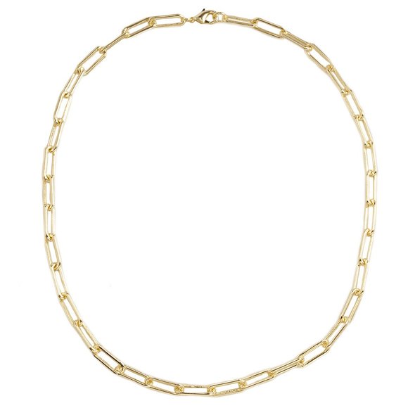 Jewelry - Glamorous Gold-Plated Paperclip Necklaces